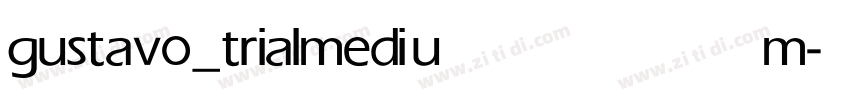 gustavo_trial medium字体转换 gustavo_trial medium字体转换